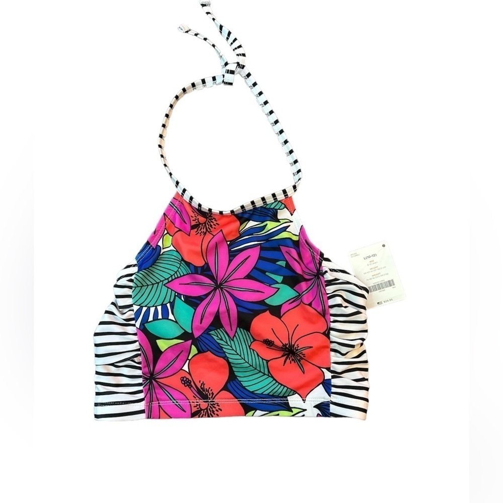 Gymboree tankini top size 10-12 girls‎ NWT floral tropical print